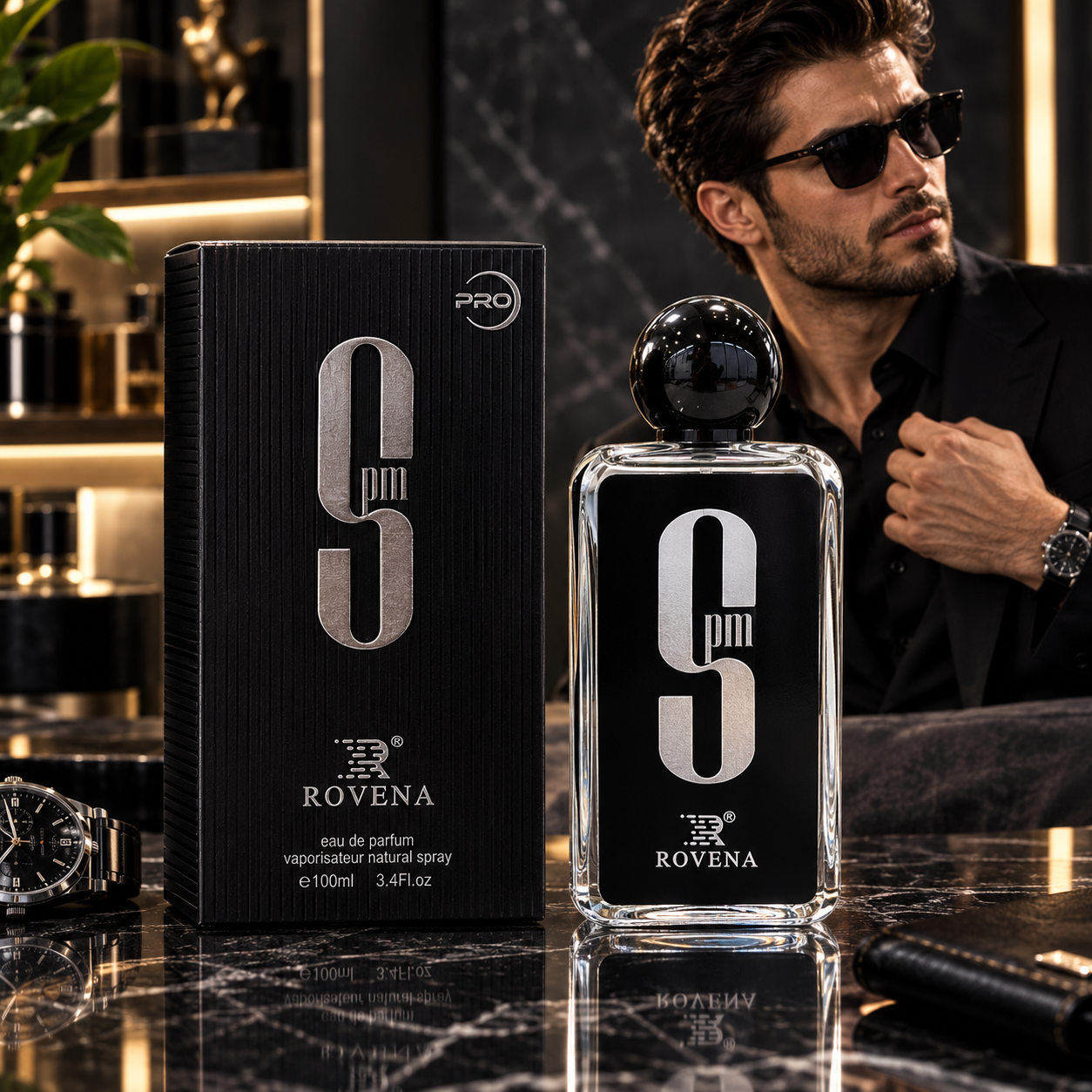 ادکلن مردانه افنان مدل 6Black برند روونا 100ml